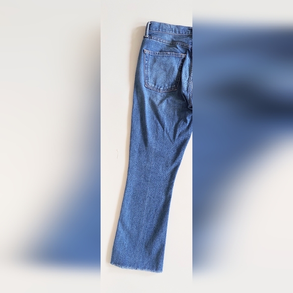 NOEND Denim Womens Size 26 Kick Flare Distressed Hem Jeans Medium Wash - Picture 5 of 9